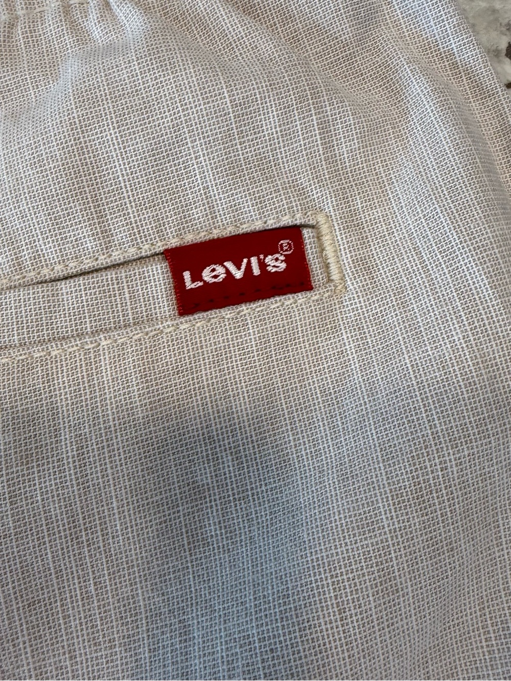 Levi's Boys Drawstring Shorts in Light Tan - Picture 3 of 7
